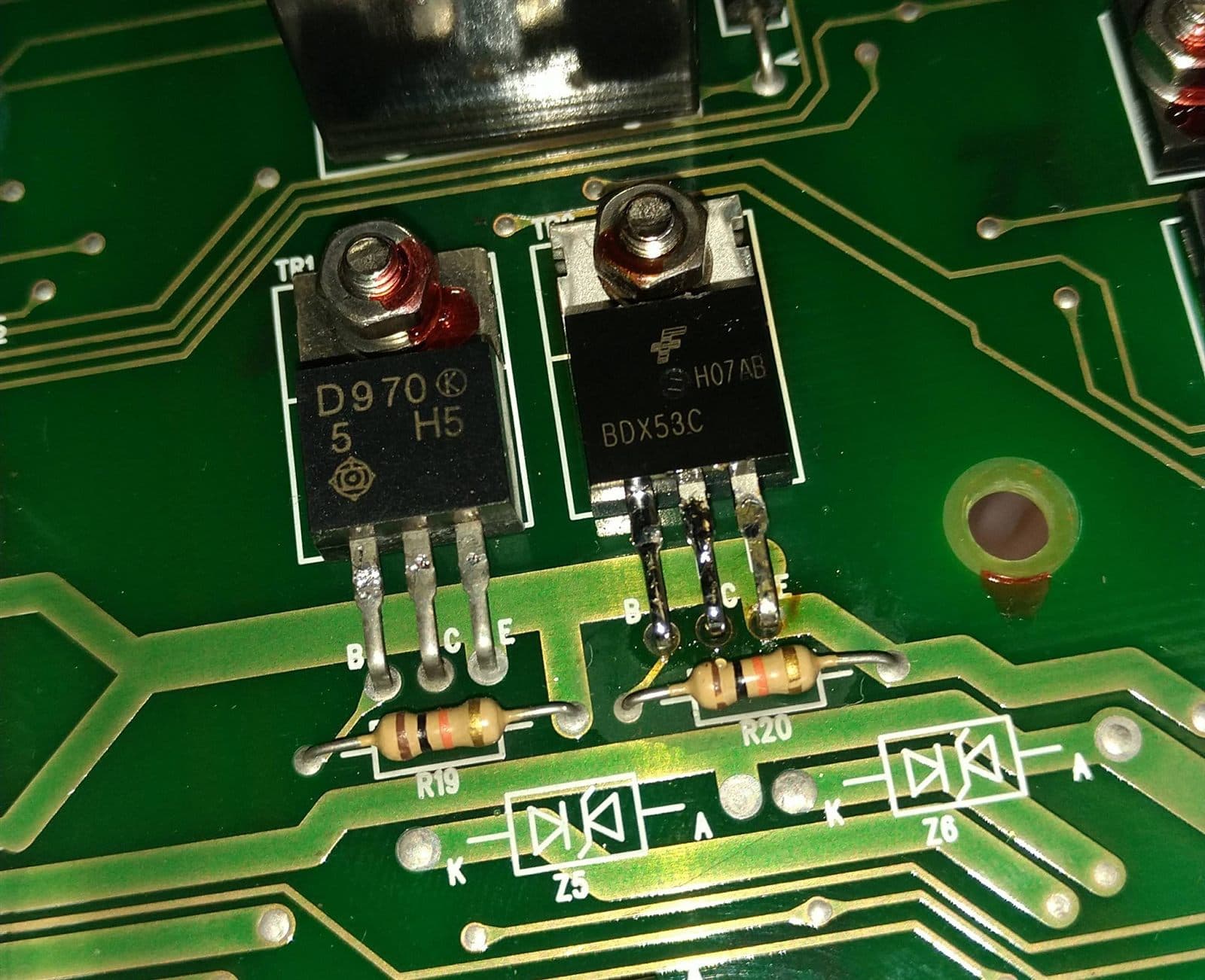 Electronic repairs on a marine thruster
